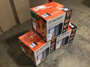 lot 23 image: Masterbuilt 10 Liter XL Electric Fryer, Boiler, Steamer in Silver- Lot of 3, review all pictures