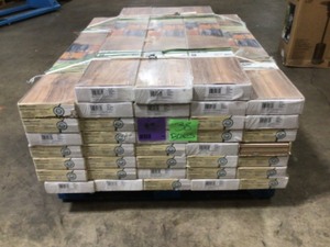 lot 26 image: TrafficMaster Lakeshore Pecan 7 mm Thick x 7-23 in. Wide x 50-58 in. Length Laminate Flooring (24.17 sq. ft.  case)- 38 Boxes, Review all pictures