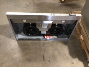 lot 27 image: NXR Entree Bundle 36 in. 5.5 cu. ft. Pro-Style Liquid Propane Range Convection Oven Range Hood in Stainless Steel and Black Open Box , Review all pictures