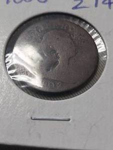 1808 US HALF CENT EARLY US COPPER