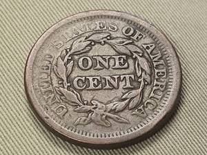 1851 US BRAIDED HAIR LARGE CENT