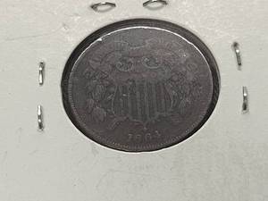 1864 US TWO CENT PIECE