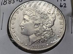 1883-O MORGAN SILVER DOLLAR UNC
