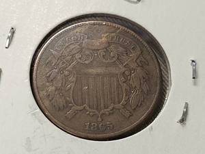1865 US TWO CENT PIECE
