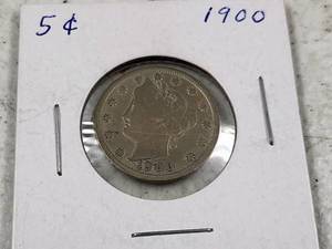 GROUP OF 3 US LIBERTY NICKELS 1900 1902 1907