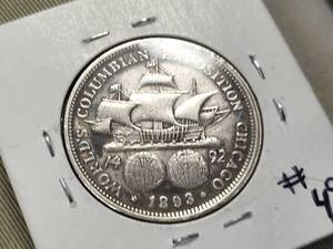 1893 US CHICAGO WORLD�S FAIR COLUMBUS EXPO 50C SILVER COMMEM