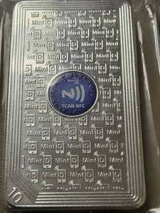 10 TROY OZ .999 FINE SILVER MINTD BAR SEALED WITH SECURITY