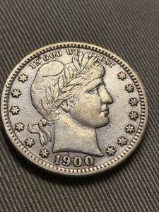 1900 US BARBER QUARTER IN HIGHER GRADE