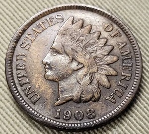 1908-S INDIAN HEAD CENT F