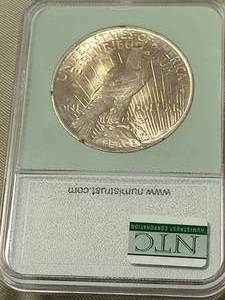 1924 US PEACE SILVER DOLLAR MS65 NTC CERTIFIED