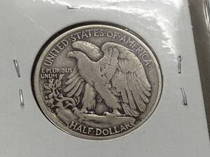 1934-D US WALKING LIBERTY HALF DOLLAR F