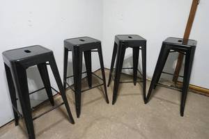 lot 38 image: metal stools