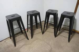 lot 39 image: metal stools