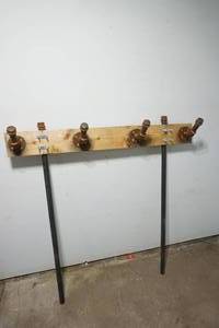lot 56 image: homemade pipe stand