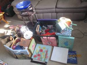 Huge lot of home decor including wa...