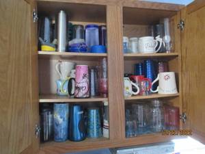 Cupboard full of glasses...