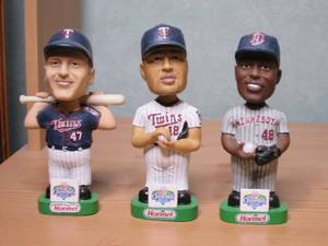 Minnesota Twins bobbleheads includi...