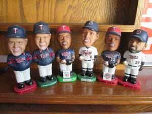 6-pack of painted Twins baseball bo...