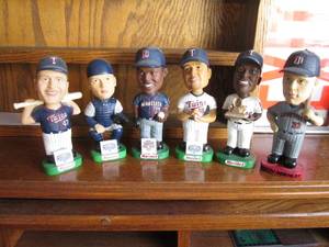 6-pack of painted Twins baseball bo...