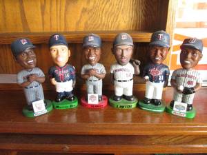 6-pack of painted Twins Baseball bo...