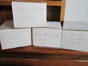 Multiple card sleeves mostly full f...