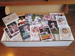 Long sleeve of baseball cards with ...