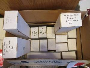Heavy box full of cards from a vari...
