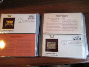 22kt gold proof replicas of United ...