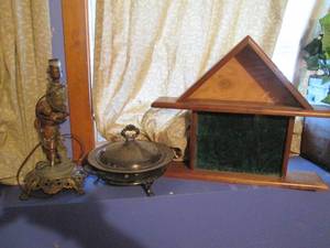 U.S. Flag and medal display box wit...