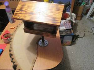 Handmade outdoor bird feeder with l...