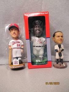 Minnesota Twins bobbleheads with bo...
