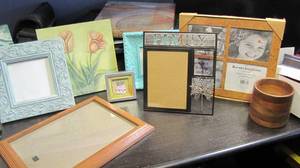 Picture frames of various styles, s...