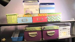 Allotment of small storage boxes an...