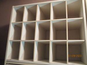 White Wood 15-spot shoe organizer 2...