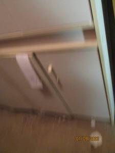 2-door White Wood storage cabinet o...