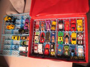 Matchbox cars in a case...
