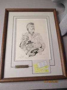 Kenny Rodgers artist proof with tic...