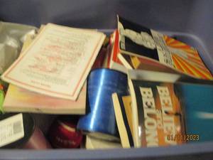 Covered tote containing an assortme...