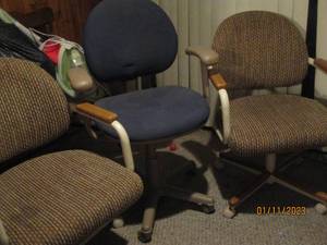 (3) Rolling Padded Office chairs...