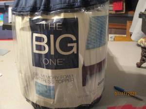 The Big One Queen sized memory foam...