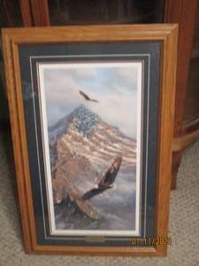 On Freedoms Wing Eagle Print By Ric...