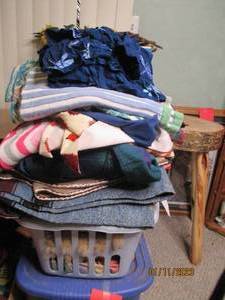 Laundry basket and covered tote ful...