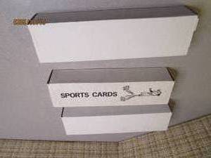 3 boxes of cards.