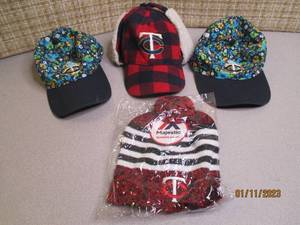 4 MN Twins Hats
