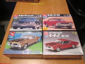 4-pack of AMT Ertl scale model car ...