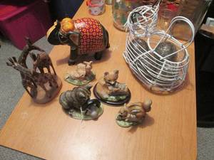 Animal figurines from Mexico, China...