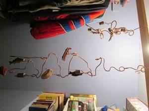 Copper outdoors themed wind chimes ...