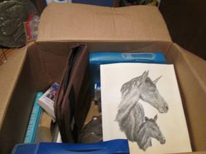 Autographed unicorn numbered print ...