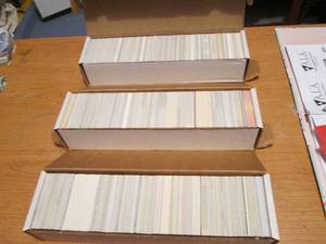 (3) card boxes full of assorted foo...
