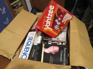 Box full of cookbook and a sequence...